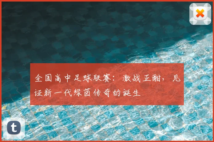 全国高中足球联赛：激战正酣，见证新一代绿茵传奇的诞生